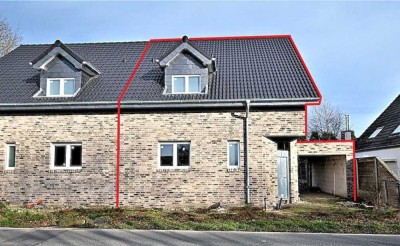 Zur Miete: Neubau- Doppelhaushälfte mit Garage direkt an der niederländischen Grenze