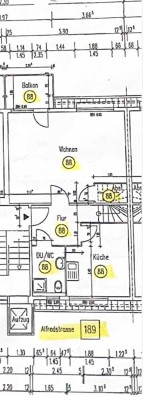 Stilvolle, modernisierte 3,5-Raum-Maisonette-Wohnung mit geh. Innenausstattung mit Balkon und EBK