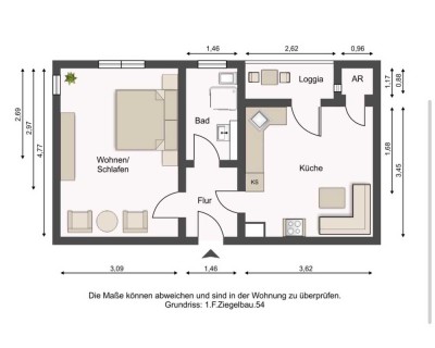 Nachmieter gesucht: Freundliche 1-Zimmer-Wohnung mit Balkon in Dresden