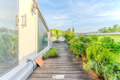 Maisonettenwohnung mit Seeblick &amp; Dachterrasse in Leopoldsdorf bei Wien