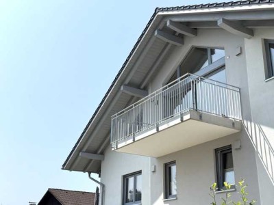 Murnau: zentrumsnah und trotzdem traumhaft ruhig - moderne Dachgeschosswohnung mit Panoramablick