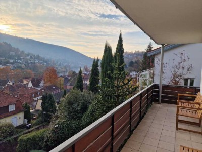 3 Zi. EG-Wohnung mit tollem Blick über den Neckar 
in HD-Ziegelhausen