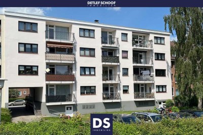 Helle 3-Zimmer-ETW mit sonnigem Balkon, Aufzug und PKW-Stellplatz in Kiel-Hassee