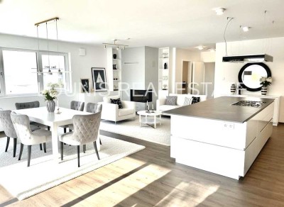 Luxuriöse Penthousewohnung im Grünen mit 3 Zimmern * Terrasse * Aufzug * E-Ladestation
