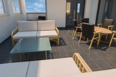 Letzter Bauabschnitt! 5-Zimmer-Penthouse mit 2 Dachterrassen und 2 TG-Plätzen / Neubau - Erstbezug