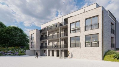 Neubau-Penthouse-Wohnung nach KFW40+ Standard mit eigenem Fahrstuhl, Gartenanteil & weiteren Extras!