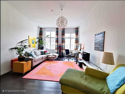 Vermietete 4-Zimmer-Altbau-Wohnung  in der Spree-Nähe in Berlin-Mitte, OT Alt-Moabit!