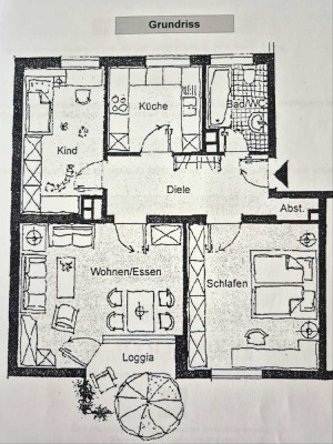 Geschmackvolle 3-Zimmer-Wohnung mit Balkon und EBK in Erding