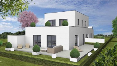Eigentumswohnung in einer weißen Villa mit 2 Wohneinheiten, Stadt-Mitte, 1a-Lage, Südlage