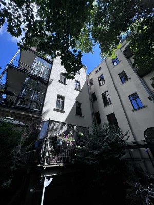 Gründerzeitwohnung mit Einbauküche, Stuck und Keller – Fußläufig zur Uniklinik Leipzig (WE 8)