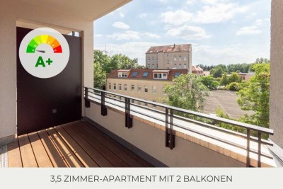 ** Helle, moderne Wohnung | Parkett | bodentiefe Fenster | Wohnküche | 2 Balkone | Bad mit Wanne **