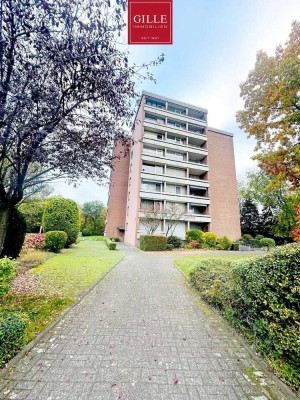 Wohnen über den Dächern von NE-Reuschenberg: Gepflegte 3-Zim.-Whg. mit Loggia, Aufzug u. TG-Stellpl.