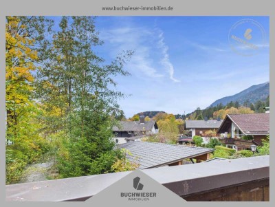 Naturnahes Wohnen im Ortsteil Garmisch - Charmante 3-Zimmer-Wohnung mit traumhafter Dachterrasse!