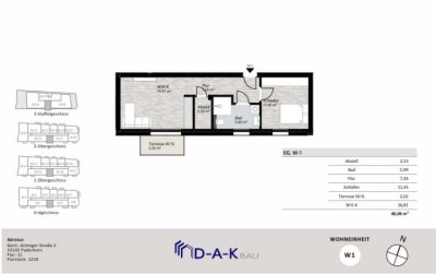 Neuwertige 2-Zimmer EG  Wohnung mitten in Paderborn