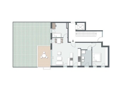 NEUBAU – helle 3-Zimmer-Wohnung mit Garten und Küche | B.2