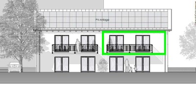 Schöne 3-Zimmer-Neubau-Wohnung Erstbezug