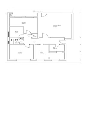 4-Raum-Hochparterre-Wohnung mit Balkon und Einbauküche in Hilden Nord