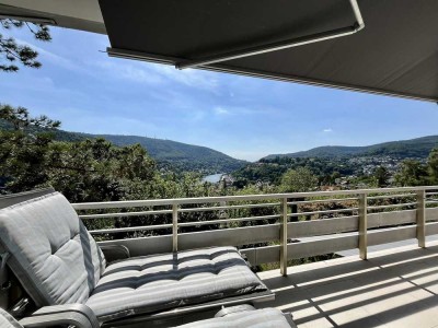 Traumhaft wohnen mit Blick auf den Neckar – Architektenvilla in Heidelberg-Ziegelhausen