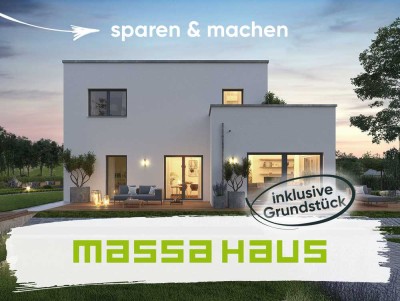 selber bauen �️ statt mieten: massa macht es bezahlbar | massa Ausbauhaus „LifeStyle 13.02 F“ [neu]
