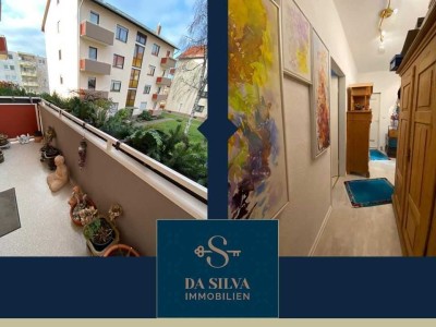 **Zentrale Wohnung mit 2 Balkonen in gepflegtem MFH**