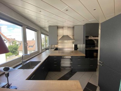 HU-Steinheim, tolle Maisonette-Wohnung, Bestlage, 85 m², Bulthaup EBK, Balkon, TG-Platz, 329.000,-
