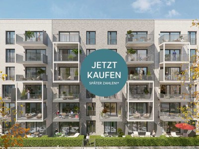 Jetzt kaufen, später zahlen!* – Geräumige 3-Zimmer-Wohnung mit zwei Bädern + Südloggia mit Hofblick