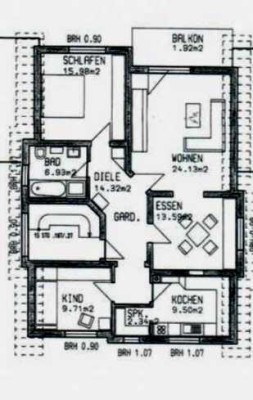 Stilvolle 4,5-Raum-Wohnung mit Balkon in Viernheim
