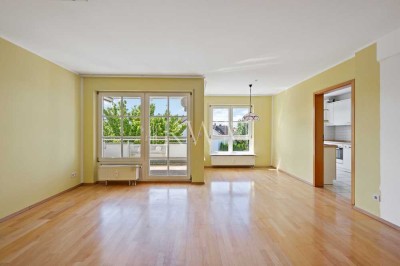 Sofort bezugsfrei: Helle 3,5-Zimmer-Wohnung mit Süd-Balkon, TG-Stellplatz & durchdachtem Grundriss