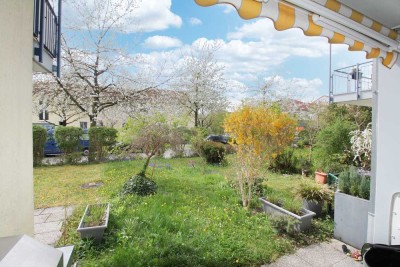 Vollmöblierte und vollausgestattete 2-Zimmer-Garten-Wohnung in München Freimann
