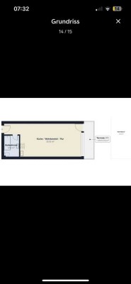 Renovierte 1-Zimmer-Wohnung mit Balkon, Einbauküche und optionalem Tiefgaragenstellplatz