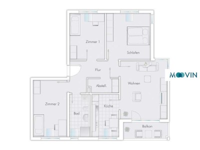 Familien aufgepasst: Große 4-Zimmer-Wohnung mit Balkon in Wismar