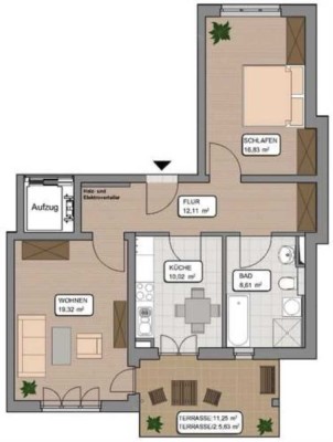 Hochwertige 2-Zimmer Wohnung mit Balkon in Potsdam Stern