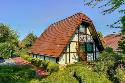 Ferienhaus im Alten Land mit Elbzugang für Familien und Haustiere