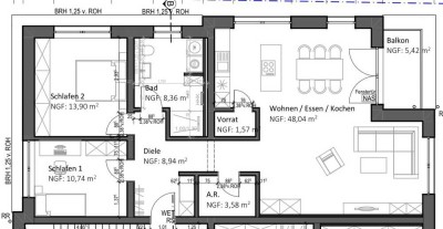 Luxuriöse Wohnung In Riesweiler zu vermieten (100qm)