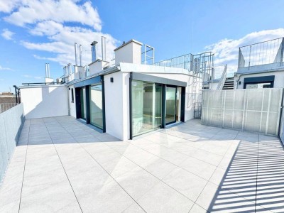 TOPLAGE NÄHE KUTSCHKERMARKT | EXKLUSIVE DACHGESCHOSSWOHNUNG MIT TERRASSE | KLIMAANLAGE | ERSTBEZUG