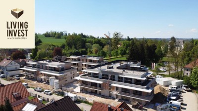 Landliebe in Fischlham | Exklusives Penthouse mit 42 m² Terrasse mit Glasgeländer &amp; Panoramablick - Haus 1 TOP 9
