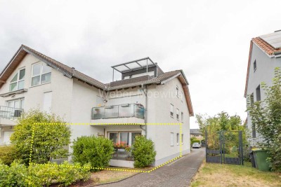 Gepflegte 2-Zimmer-Wohnung (Hochparterre) mit überdachtem Balkon / plus Stellplatz