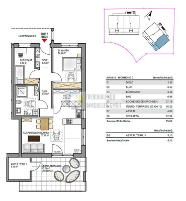Nachhaltig Wohnen in Mietingen - Energieeffiziente Neubauwohnung KfW 40 + QNG