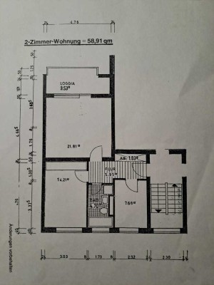 Helle 2-Zimmer Wohnung mit Balkon in Hannover-Ahlem