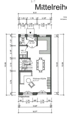 Mittelreihenhaus in ruhiger/zentraler Wohngegend