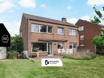 Meerbusch-Nierst: Freistehendes Einfamilienhaus mit großem Grundstück und Blick ins Grüne