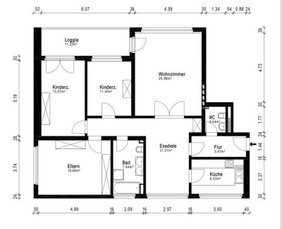 Homeoffice, komfortabel und altersgerechte  Wohnung. Erstbezug nach Renovierung.