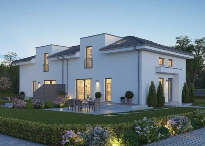 Bezahlbare Doppelhaus-Villa auf 302 qm großem Grundstück in Wettstetten!