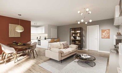 Platz für Träume - Raum für alle:
4-Zimmer-Wohnung mit Wintergarten