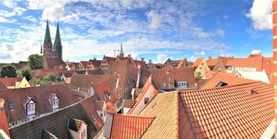 Exklusive Maisonette-Wohnung mit Blick über die Lübecker Altstadt