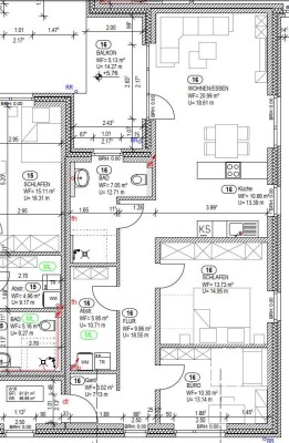 Stilvolle, neuwertige 3-Zimmer-Penthouse-Wohnung mit geh. Innenausstattung mit Balkon in Kevelaer