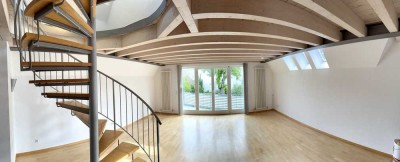 Exklusive DG-Maisonette mit Balkon, Garten & 2 TG-Stellplätzen!