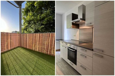 Exclusive 2-Raum-Wohnung mit luxuriöser Küche und schönem Balkon