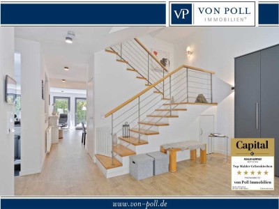 Exklusive Doppelhaushälfte – jung, modern und zentral - Südgrundstück