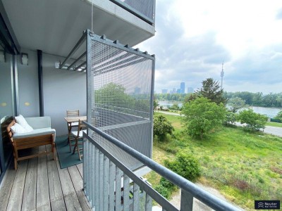 DIREKT AN DER ALTEN DONAU - ANDRÉ HELLER PARK- 3-ZIMMER WOHNUNG MIT WEITBLICK - MITTEN IM ERHOLUNGSGEBIET - ALTE DONAU